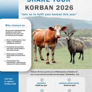 SHARE YOUR KORBAN 2026
